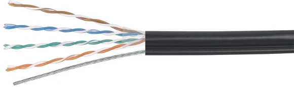 Кабель информационный Cabeus UTP-4P-CAT.5E-PATCH-GY кат.5E U/UTP 4 пары 24AWG PVC внутренний 305м серый