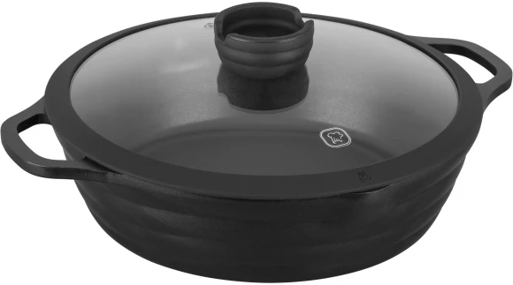 Сотейник Rondell Pacific Grey RDA-1907 4.1л. d=28см (с крышкой) графитовый