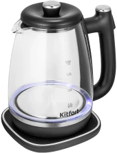 Чайник электрический Kitfort КТ-8703 1.7л. 2200Вт нержавеющая сталь/черный корпус: нерж.сталь/пластик
