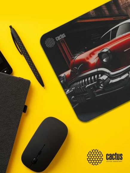 Коврик для мыши Cactus Red Car рисунок 300x250x2мм (CS-MP-P07M)