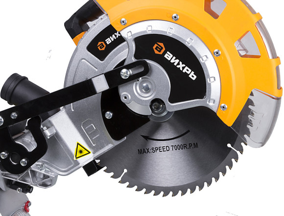 Торцовочная пила Вихрь ПТ-255ПЛ 1900Вт 5000об/мин d=255мм