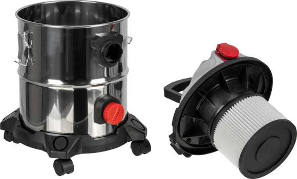 Строительный пылесос Ресанта ПС-1500/20 1500Вт (уборка: сухая/влажная/выдув) серебристый