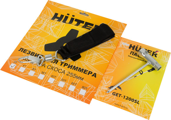 Триммер электрический Huter GET-1200SL 1200Вт разбор.штан. реж.эл.:леска/нож Триммер электрический Huter GET-1200SL 1200Вт разбор.штан. реж.эл.:леска/нож