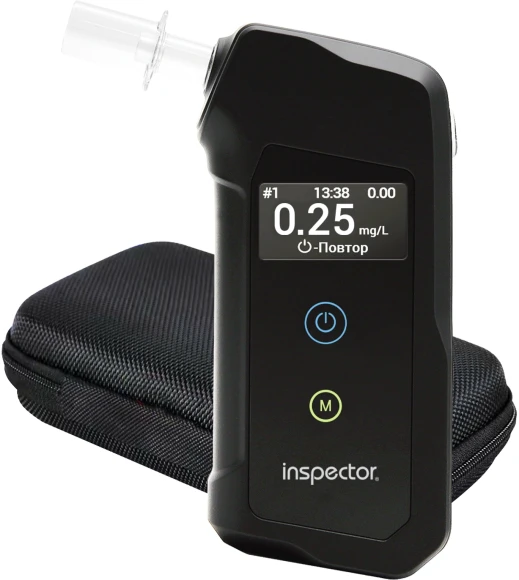 Алкотестер Inspector АТ950 электрохимический черный