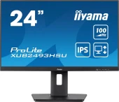 Монитор Iiyama 23.8" ProLite XUB2493HSU-B7 черный IPS LED 16:9 HDMI M/M матовая HAS Piv 300cd 178гр/178гр 1920x1080 100Hz DP FHD USB 4.6кг
