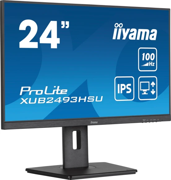 Монитор Iiyama 23.8" ProLite XUB2493HSU-B7 черный IPS LED 16:9 HDMI M/M матовая HAS Piv 300cd 178гр/178гр 1920x1080 100Hz DP FHD USB 4.6кг
