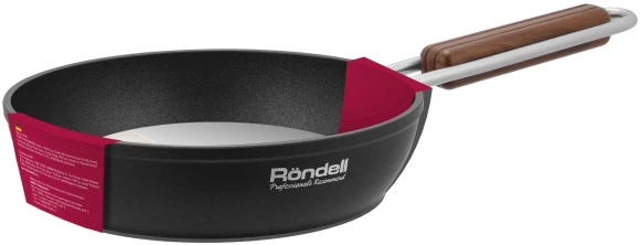 Сковорода Rondell Fjord RDA-1796 круглая 28см покрытие: Xylan Plus ручка несъемная (без крышки) черный