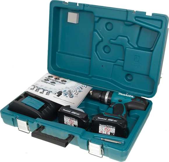 Дрель-шуруповерт Makita DHP453SYE аккум. патрон:быстрозажимной (кейс в комплекте)