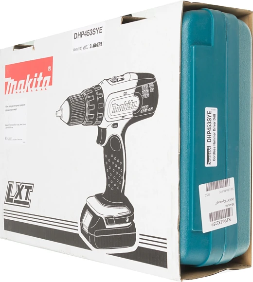 Дрель-шуруповерт Makita DHP453SYE аккум. патрон:быстрозажимной (кейс в комплекте)