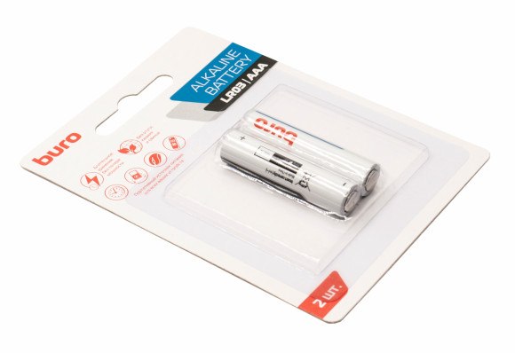 Батарея Buro Alkaline LR03 AAA (2шт) блистер