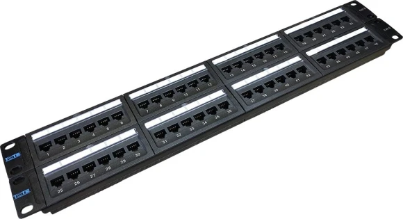 Патч-панель Lanmaster TWT-PP48UTP/6 19" 2U 48xRJ45 кат.6 UTP Патч-панель Lanmaster TWT-PP48UTP/6 19" 2U 48xRJ45 кат.6 UTP