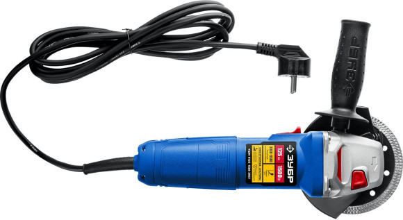 Углошлифовальная машина Зубр Профессионал УШМ-П125-1500 ЭПСТ 1500Вт 9500об/мин рез.шпин.:M14 d=125мм Углошлифовальная машина Зубр Профессионал УШМ-П125-1500 ЭПСТ 1500Вт 9500об/мин рез.шпин.:M14 d=125мм