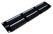 Патч-панель Lanmaster TWT-PP48UTP 19" 2U 48xRJ45 кат.5E UTP