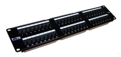 Патч-панель Lanmaster TWT-PP48UTP 19" 2U 48xRJ45 кат.5E UTP