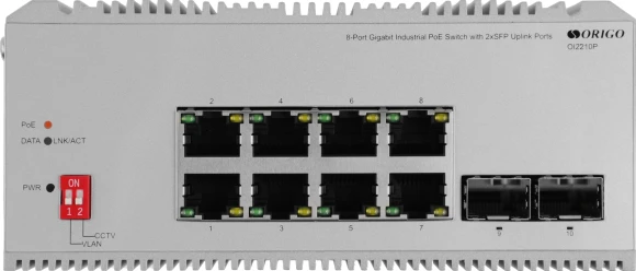 Коммутатор Origo OI2210P/185W OI2210P/185W/A1A 8x1Гбит/с 2SFP 8PoE 185W неуправляемый