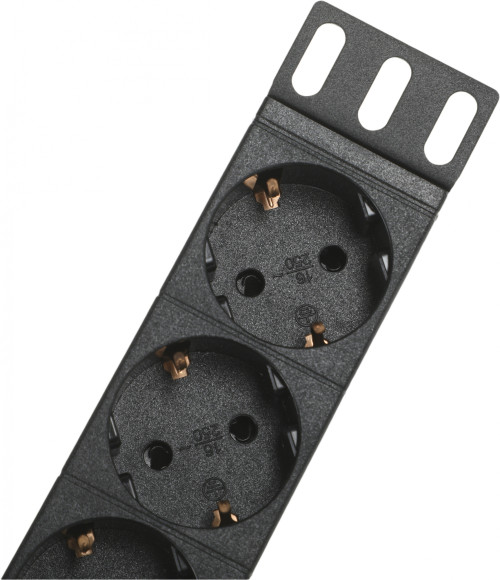 Блок распределения питания ITK алюминевый профиль PH22-9D2 гор.размещ. 9xSchuko базовые 10A C14 2м