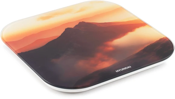 Весы напольные электронные Hyundai H-BS03981 макс.180кг оранжевый Весы напольные электронные Hyundai H-BS03981 макс.180кг оранжевый