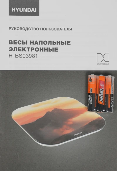 Весы напольные электронные Hyundai H-BS03981 макс.180кг оранжевый Весы напольные электронные Hyundai H-BS03981 макс.180кг оранжевый
