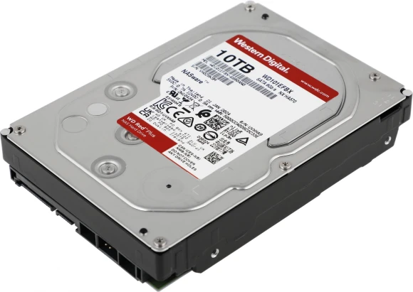 Жесткий диск WD SATA-III 10Tb WD101EFBX NAS Red Plus (7200rpm) 256Mb 3.5" Жесткий диск WD SATA-III 10Tb WD101EFBX NAS Red Plus (7200rpm) 256Mb 3.5"