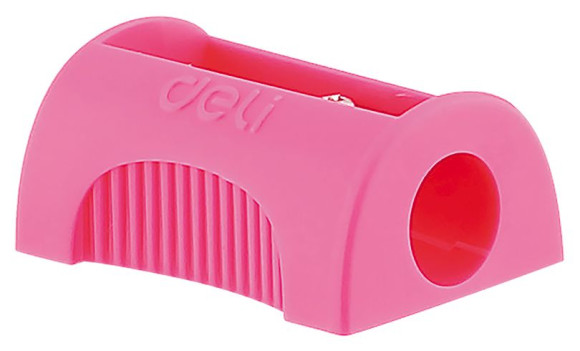 Точилка для карандашей ручная Deli E0594 1 отверстие пластик ассорти туба