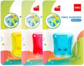Точилка для карандашей ручная Deli ER01000-MT 1 отверстие пластик ассорти блистер Точилка для карандашей ручная Deli ER01000-MT 1 отверстие пластик ассорти блистер