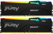 Память DDR5 2x32GB 5600MHz Kingston KF556C40BB2AK2-64 Fury Beast RGB RTL Gaming PC5-44800 CL40 DIMM 288-pin 1.25В dual rank с радиатором Ret Память DDR5 2x32GB 5600MHz Kingston KF556C40BB2AK2-64 Fury Beast RGB RTL Gaming PC5-44800 CL40 DIMM 288-pin 1.25В dual rank с радиатором Ret