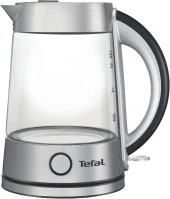 Чайник электрический Tefal KI760D30 1.7л. 2400Вт серебристый корпус: стекло/металл/пластик (8010000023) Чайник электрический Tefal KI760D30 1.7л. 2400Вт серебристый корпус: стекло/металл/пластик (8010000023)