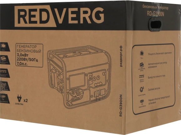 Генератор RedVerg RD-G3900N 3кВт Генератор RedVerg RD-G3900N 3кВт