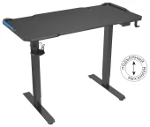 Стол для компьютера Cactus CS-ED-GBK столешница МДФ карбон каркас черный 120x60x72см