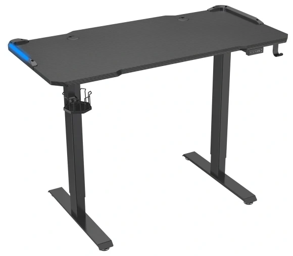 Стол для компьютера Cactus CS-ED-GBK электропривод столешница МДФ карбон каркас черный 120x60x72см