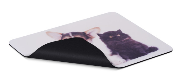 Коврик для мыши Buro BU-M40095 Мини рисунок/котенок и щенок 230x180x2мм