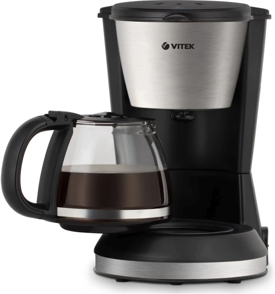 Кофеварка капельная Vitek VT-1506 550Вт черный/серебристый