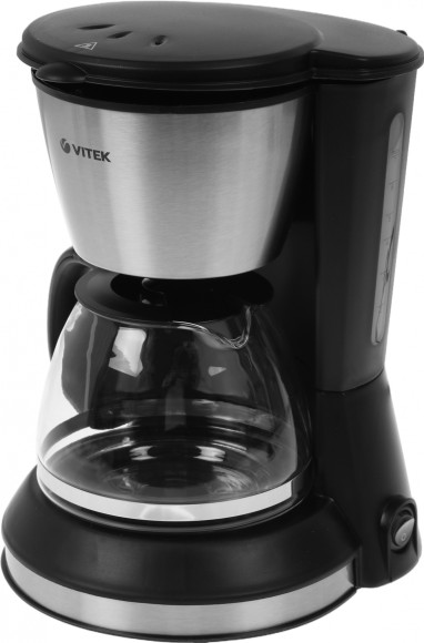 Кофеварка капельная Vitek VT-1506 550Вт черный/серебристый
