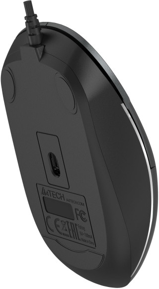 Мышь A4Tech Fstyler FM26S серый/черный оптическая 1600dpi silent USB для ноутбука 4but (FM26S USB (SMOKY GREY))