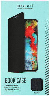Чехол (флип-кейс) BoraSCO для Xiaomi Poco M4 Pro 5G Book Case синий (70111)
