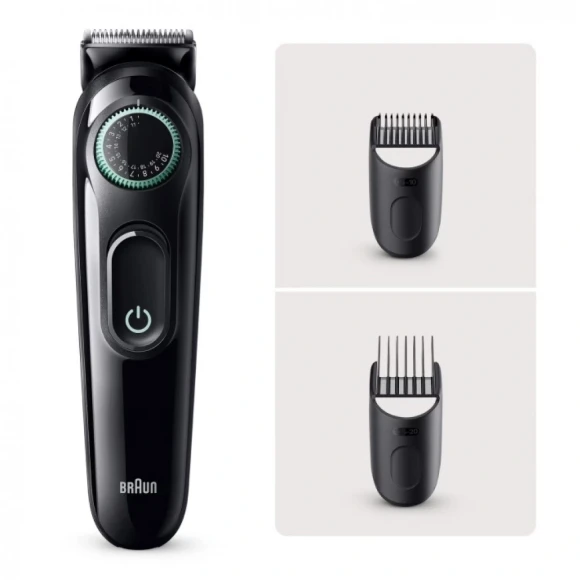 Триммер Braun Series 3 MGK3420 черный (насадок в компл:5шт)
