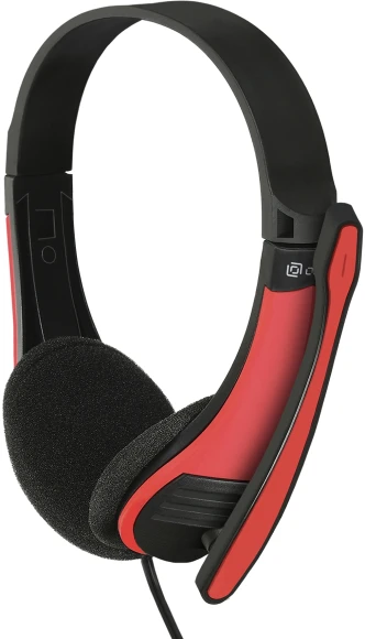 Наушники с микрофоном Оклик HS-M150 черный/красный 2.2м накладные оголовье (359486) Наушники с микрофоном Оклик HS-M150 черный/красный 2.2м накладные оголовье (359486)