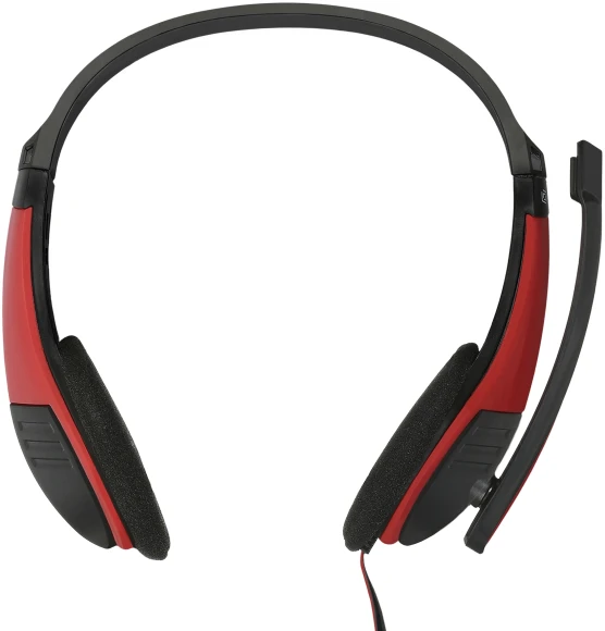 Наушники с микрофоном Оклик HS-M150 черный/красный 2.2м накладные оголовье (359486) Наушники с микрофоном Оклик HS-M150 черный/красный 2.2м накладные оголовье (359486)