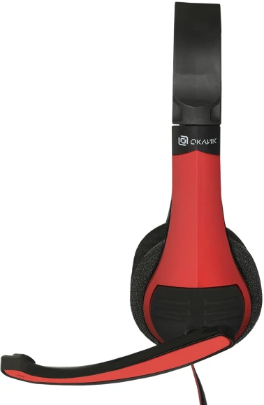 Наушники с микрофоном Оклик HS-M150 черный/красный 2.2м накладные оголовье (359486) Наушники с микрофоном Оклик HS-M150 черный/красный 2.2м накладные оголовье (359486)