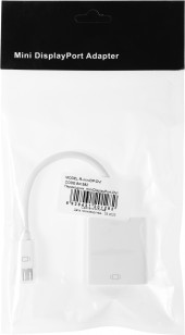 Адаптер Ningbo DVI-D (f) miniDisplayPort (m) 0.245м белый Адаптер Ningbo DVI-D (f) miniDisplayPort (m) 0.245м белый