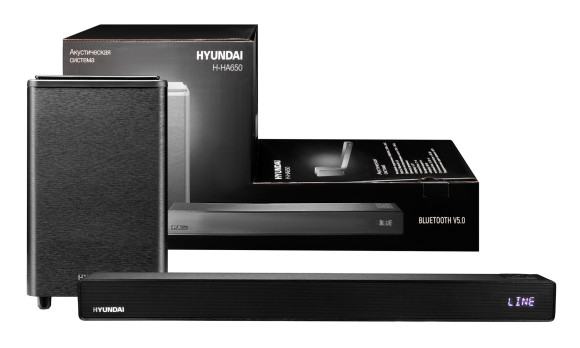 Саундбар Hyundai H-HA650 2.1 60Вт+90Вт черный