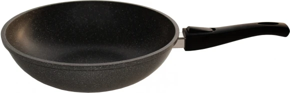 Сковорода ВОК (WOK) Starwind Chef Induction SW-CHI4028WGR круглая 28см покрытие: Pfluon ручка съемная (без крышки) серый