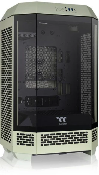 Корпус Thermaltake The Tower 300 Matcha зеленый без БП mATX 8x120mm 6x140mm 2xUSB3.0 audio bott PSU