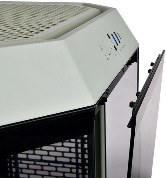 Корпус Thermaltake The Tower 300 Matcha зеленый без БП mATX 8x120mm 6x140mm 2xUSB3.0 audio bott PSU