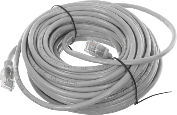 Патч-корд Rexant 18-1010 UTP RJ-45 вил.-вилка RJ-45 кат.5E 15м серый ПВХ