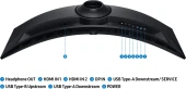 Монитор Samsung 49" Odyssey G9 S49FG916EIXCI черный VA LED 32:9 HDMI матовая HAS Piv 350cd 178гр/178гр 5120x1440 144Hz FreeSync Premium Pro DP USB 15.6кг