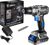 Дрель-шуруповерт Deko Sharker 20V аккум. патрон:быстрозажимной (063-4037) Дрель-шуруповерт Deko Sharker 20V аккум. патрон:быстрозажимной (063-4037)