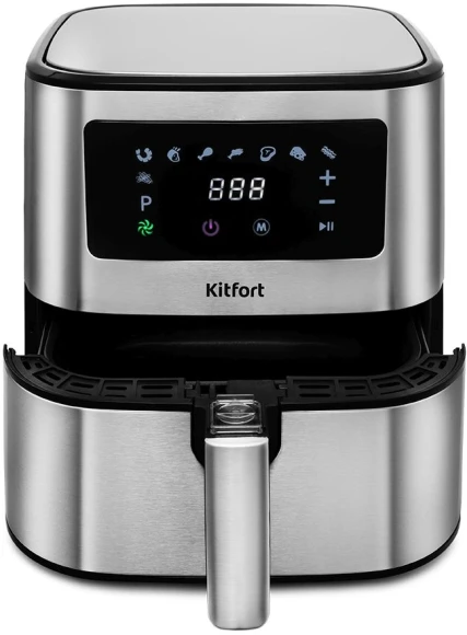 Аэрогриль Kitfort KT-2228 5.5л 1700Вт серебристый (КТ-2228) Аэрогриль Kitfort KT-2228 5.5л 1700Вт серебристый (КТ-2228)
