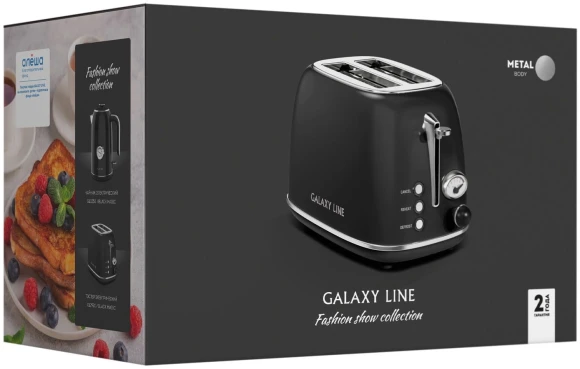 Тостер Galaxy Line GL 2920 900Вт черный Тостер Galaxy Line GL 2920 900Вт черный