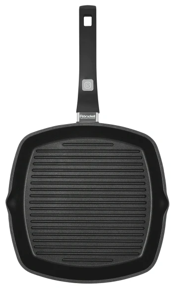Сковорода-гриль Rondell Escurion Grey RDA-1124 квадратная 28см покрытие: TriTitan ручка несъемная (без крышки) серый